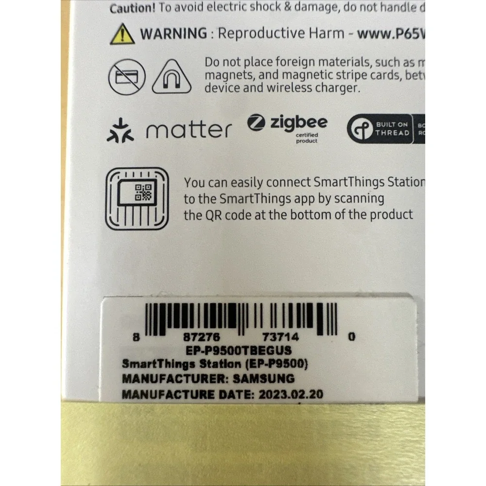 Samsung SmartThings Station Wireless Charger Smart Home Hub Black New